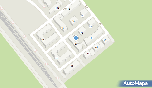Legionowo, Roi Bolesława, gen., 26, mapa Legionowo