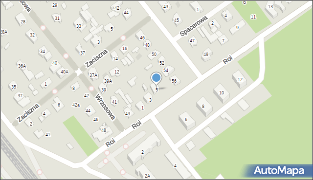 Legionowo, Roi Bolesława, gen., 5, mapa Legionowo