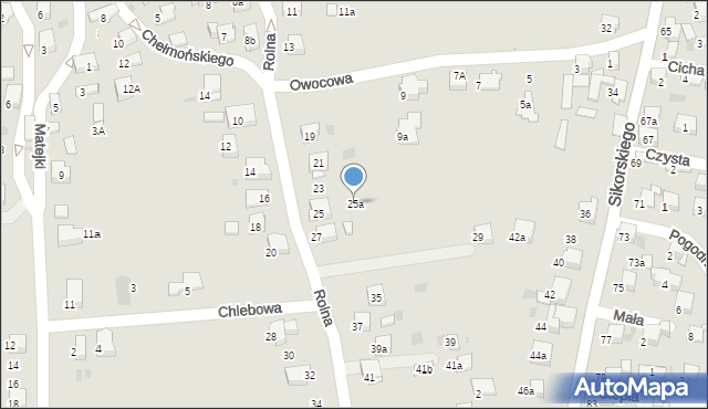 Libiąż, Rolna, 25a, mapa Libiąż