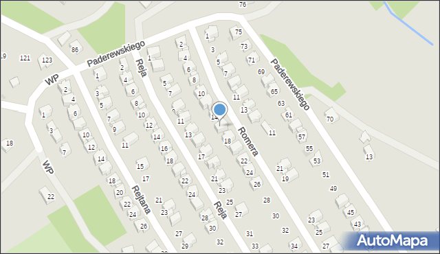 Limanowa, Romera Eugeniusza, prof., 16, mapa Limanowa