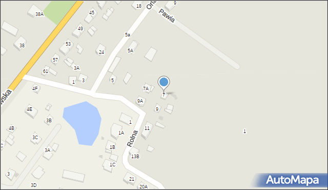 Lipno, Rolna, 7, mapa Lipno