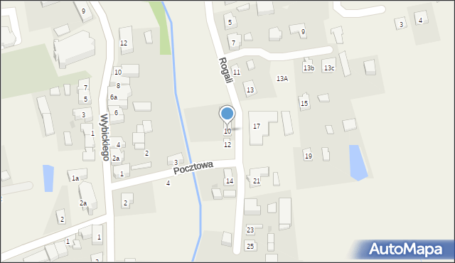 Lipusz, Rogali, 10, mapa Lipusz