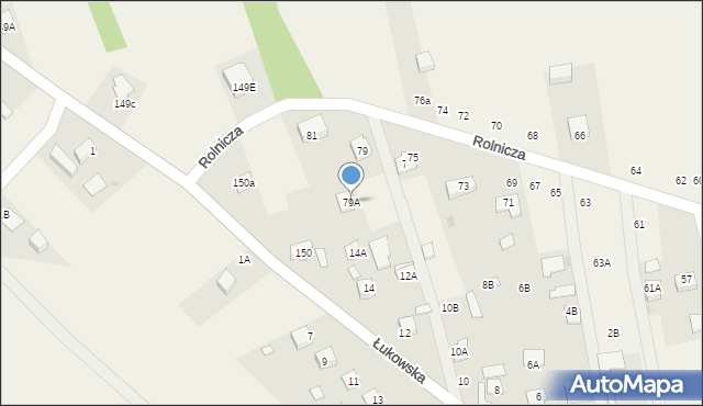 Lisia Góra, Rolnicza, 79A, mapa Lisia Góra