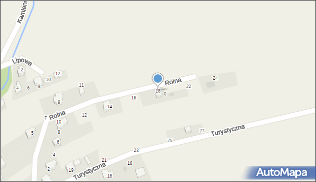 Łodygowice, Rolna, 18, mapa Łodygowice