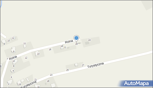 Łodygowice, Rolna, 22, mapa Łodygowice