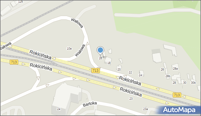 Łódź, Rokicińska, 16, mapa Łodzi