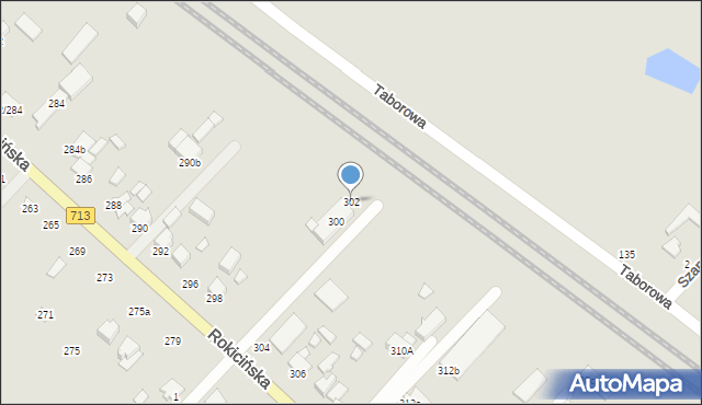 Łódź, Rokicińska, 302, mapa Łodzi