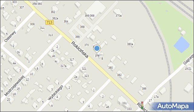 Łódź, Rokicińska, 376, mapa Łodzi