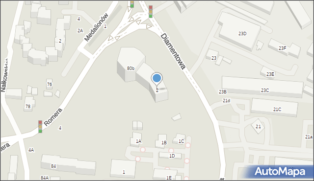 Lublin, Romera Eugeniusza, prof., 2, mapa Lublina