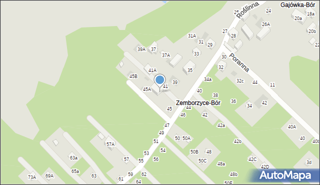 Lublin, Roślinna, 43, mapa Lublina