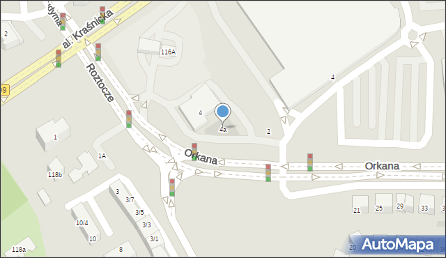 Lublin, Roztocze, 4a, mapa Lublina