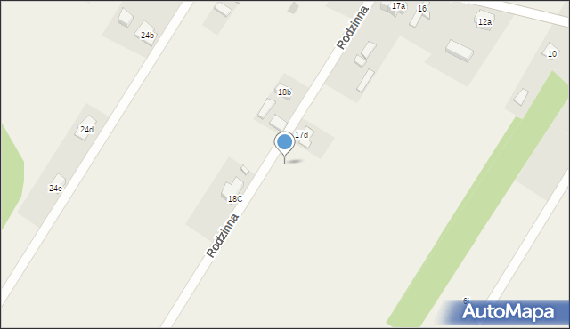 Maciejów, Rodzinna, 5, mapa Maciejów