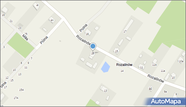 Maciejów, Rozalinów, 16, mapa Maciejów