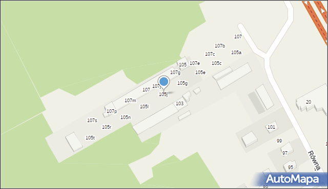 Majdan, Równa, 105j, mapa Majdan