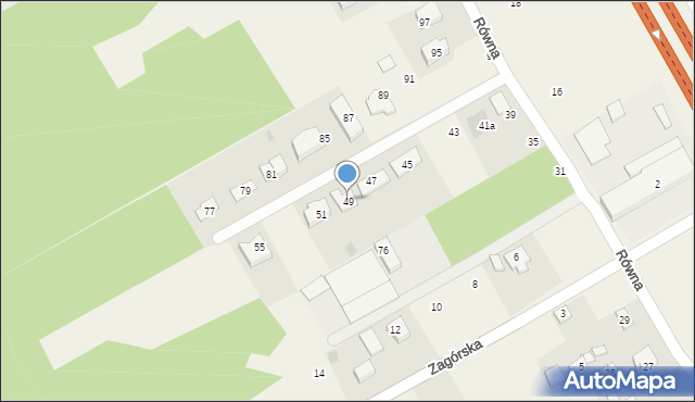 Majdan, Równa, 49, mapa Majdan