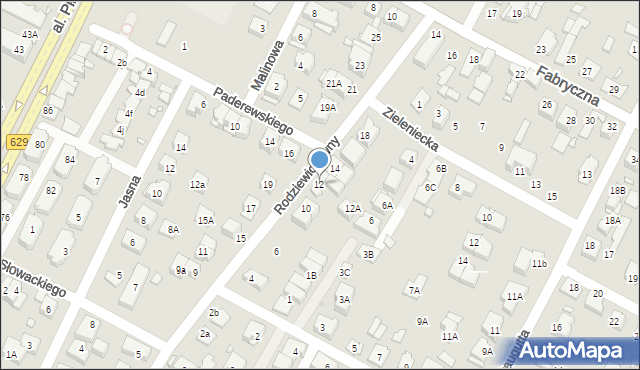 Marki, Rodziewiczówny Marii, 12, mapa Marki