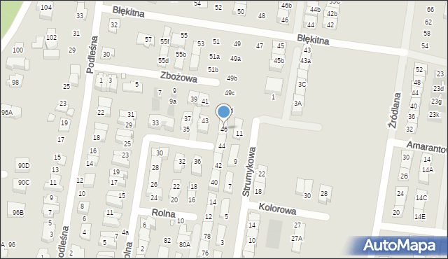 Marki, Rolna, 46, mapa Marki