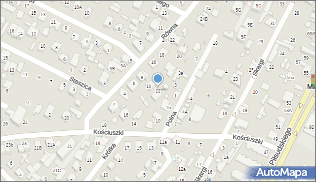 Marki, Równa, 12, mapa Marki