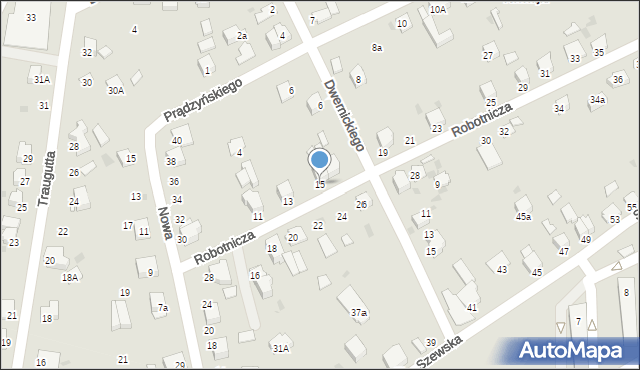 Miechów, Robotnicza, 15, mapa Miechów