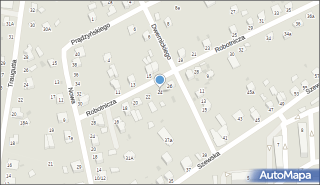 Miechów, Robotnicza, 24, mapa Miechów