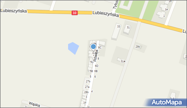 Mierzyn, Równa, 7A, mapa Mierzyn