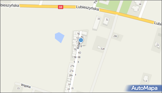 Mierzyn, Równa, 8, mapa Mierzyn