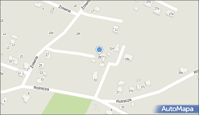 Mikołów, Rolnicza, 29, mapa Mikołów