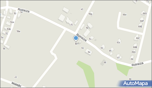 Mikołów, Rolnicza, 60, mapa Mikołów