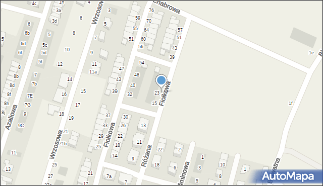 Mirków, Różana, 27, mapa Mirków