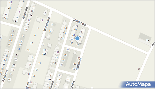 Mirków, Różana, 39, mapa Mirków