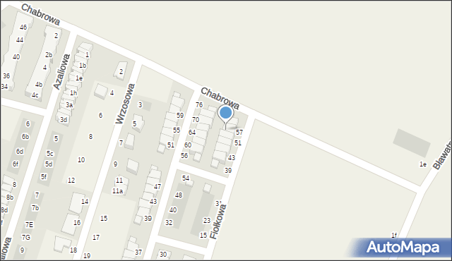 Mirków, Różana, 55, mapa Mirków