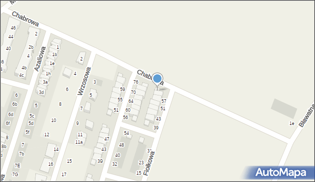 Mirków, Różana, 61, mapa Mirków