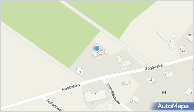 Młyniec Pierwszy, Rogówska, 2C, mapa Młyniec Pierwszy