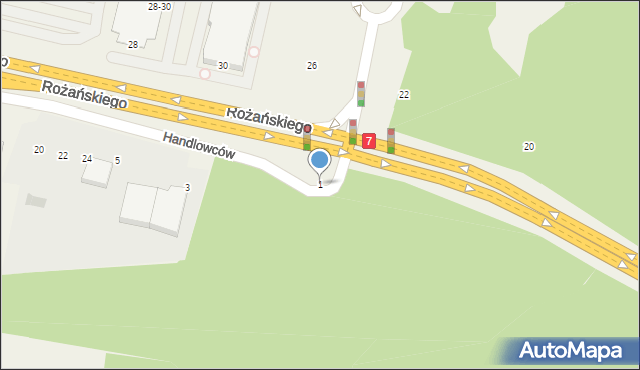 Modlniczka, Rożańskiego Adama, prof., 1, mapa Modlniczka