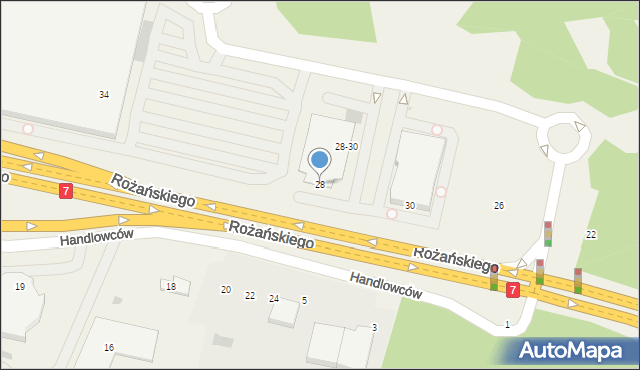Modlniczka, Rożańskiego Adama, prof., 28, mapa Modlniczka