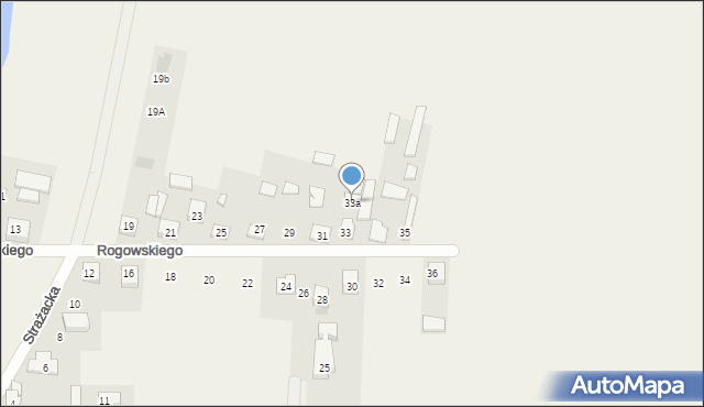 Mokre, Rogowskiego Jana, kpt., 33a, mapa Mokre
