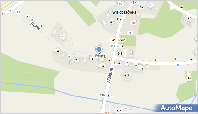 Mokrzyska, Rolna, 3, mapa Mokrzyska