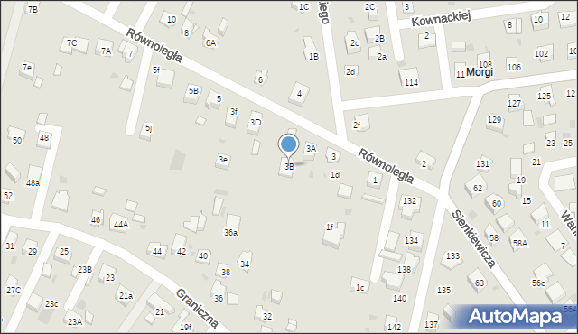 Mysłowice, Równoległa, 3B, mapa Mysłowice