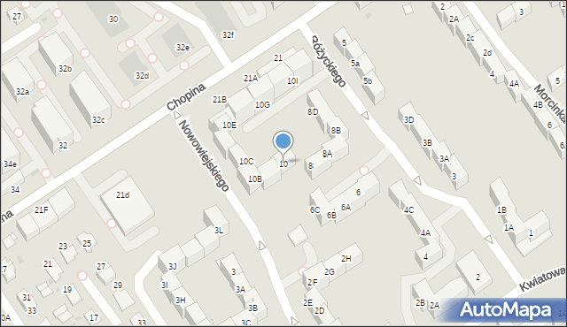 Mysłowice, Różyckiego Ludomira, 10, mapa Mysłowice