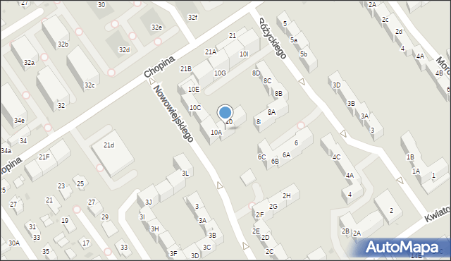 Mysłowice, Różyckiego Ludomira, 10A, mapa Mysłowice