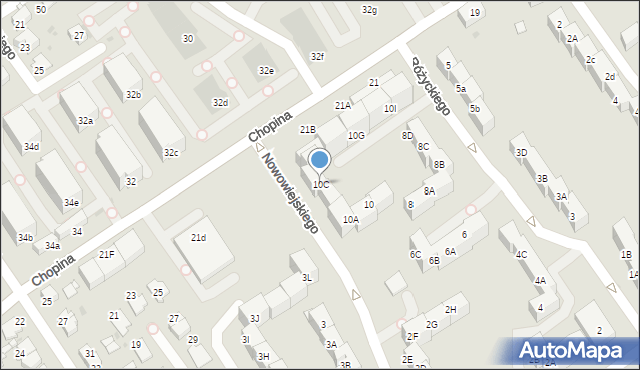 Mysłowice, Różyckiego Ludomira, 10D, mapa Mysłowice