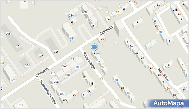 Mysłowice, Różyckiego Ludomira, 5, mapa Mysłowice