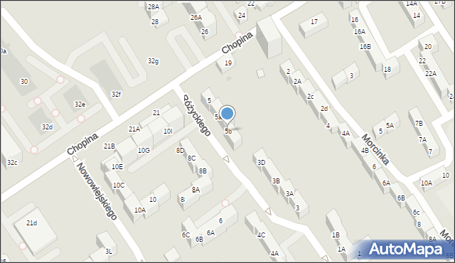 Mysłowice, Różyckiego Ludomira, 5b, mapa Mysłowice