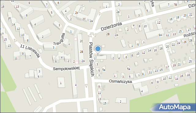 Mysłowice, Roździeńskiego Walentego, 2f, mapa Mysłowice