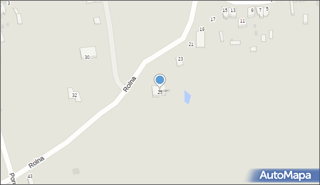 Myszków, Rolna, 25, mapa Myszków