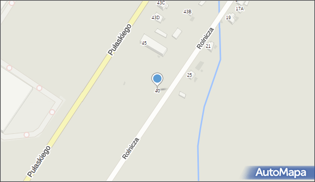 Myszków, Rolnicza, 40, mapa Myszków