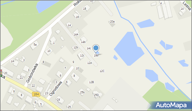 Napachanie, Rokietnicka, 14d, mapa Napachanie