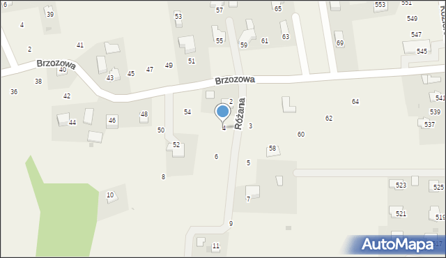 Narama, Różana, 4, mapa Narama