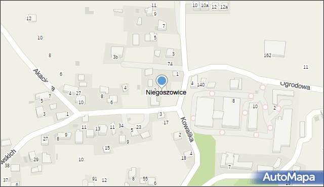 Niegoszowice, Rostworowskich, 2, mapa Niegoszowice