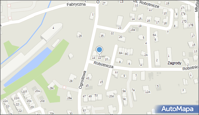 Niepołomice, Robotnicza, 12, mapa Niepołomice